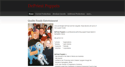 Desktop Screenshot of depriestpuppets.com